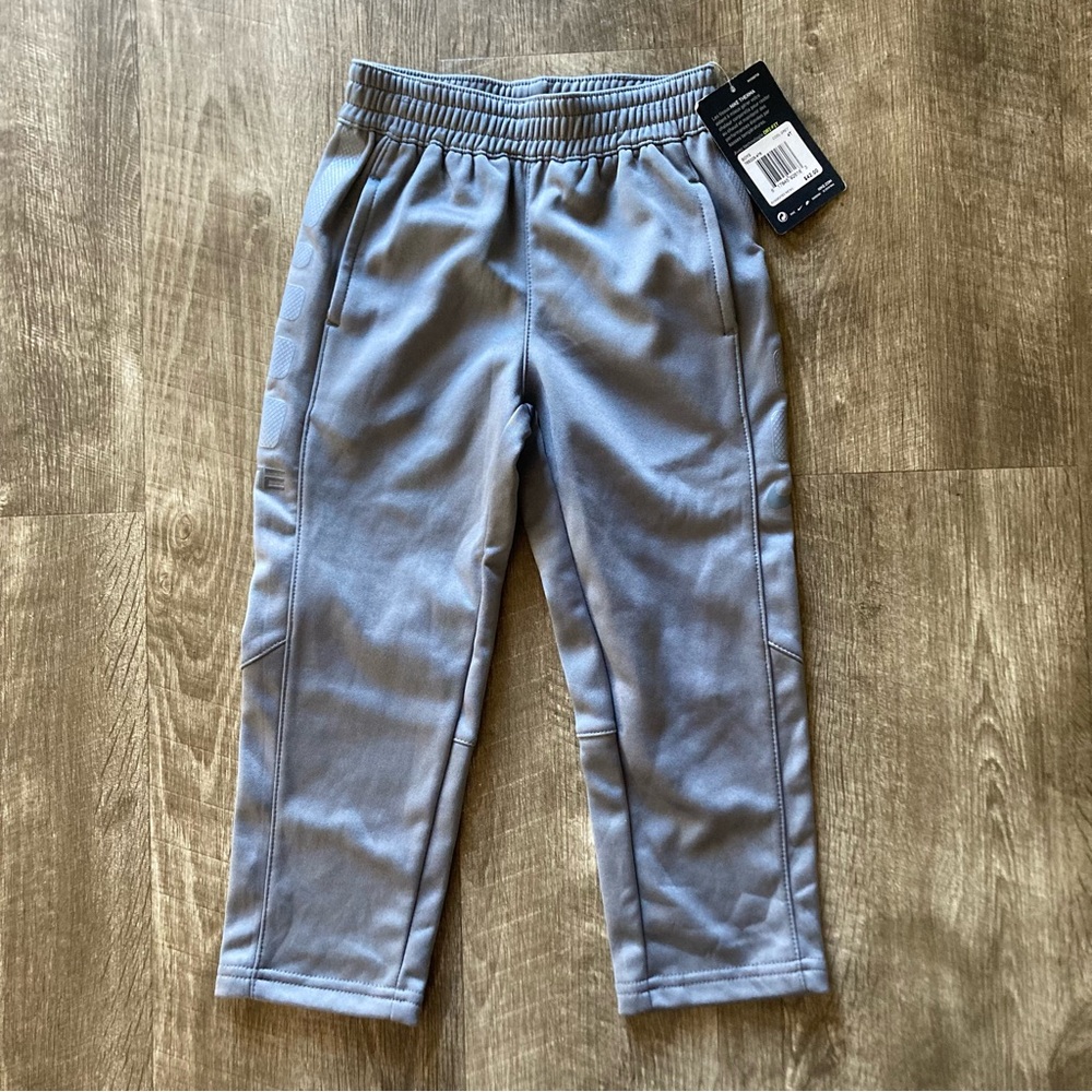 NWT Gray Nike Therma Dri-Fit Sweatpants Boys 4T Brand New Warm Winter Thermals